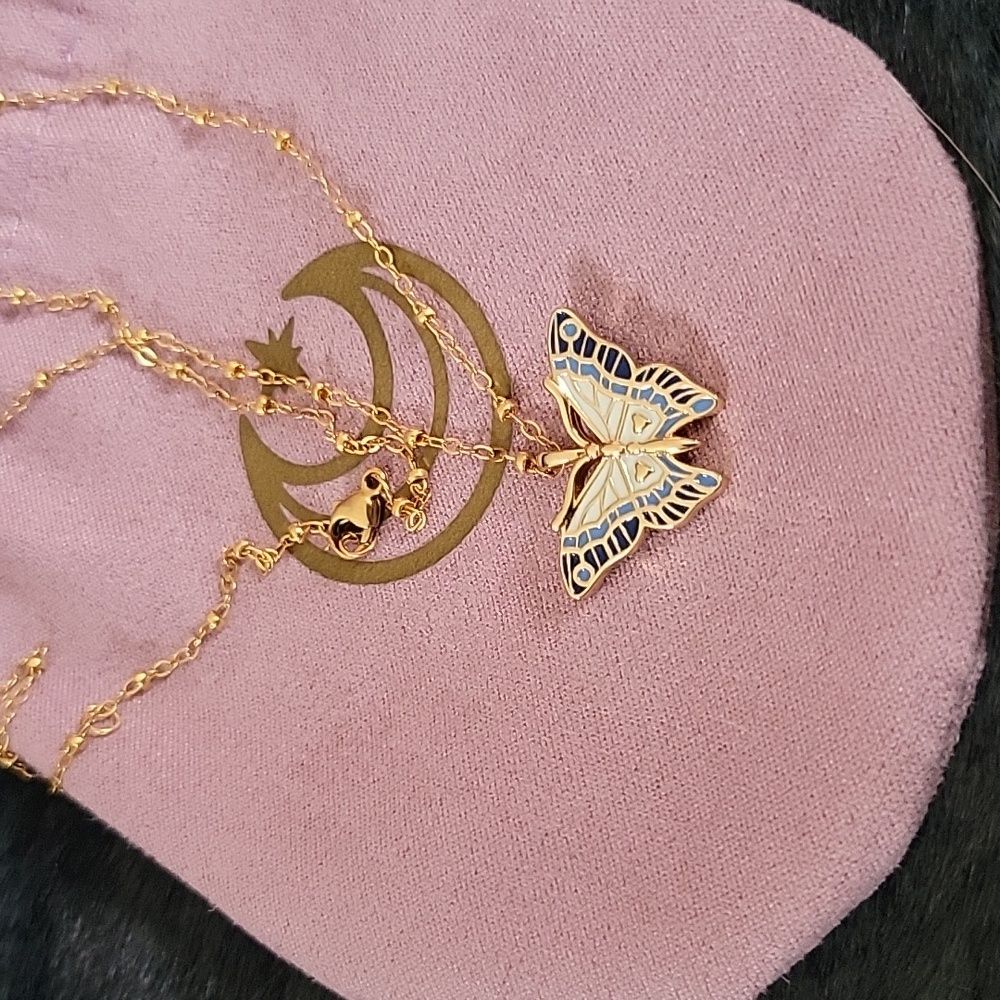 JANE WIN Freedom Butterfly necklace